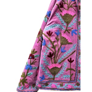 Best Quality New Design Handmade <b>Velvet</b> Suzani Embroidery <b>Jacket</b> Unique Bohemian Style <b>Women's</b> Reversible Waterproof <b>Jacket</b> Soft - Product Image 2