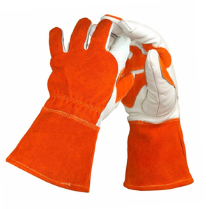 Best Hot Selling High Quality Heat Resistant Cowhide Leather TIG Welding Safety <b>Gloves</b> Full Thumb Non Slip Wholesale <b>Gloves</b> - Product Image 2
