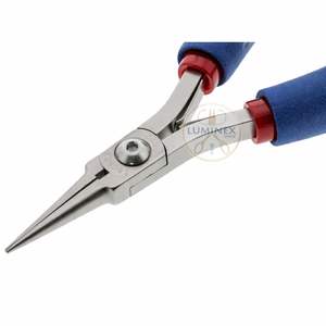 Pince à bec effilé dentelée, manche standard, outil manuel de précision pour la fabrication de bijoux, en acier inoxydable durable et léger, vente en gros OEM - Product Image 2