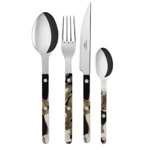 Ensemble de couverts en acier inoxydable de qualité supérieure à prix raisonnable, avec cuillère, fourchette, couteau, collection complète de vaisselle. - Product Image 1