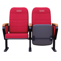 Chaise d'auditorium EVO1101 de haute qualité, design classique luxueux, pour salle de théâtre, école, hôpital, cinéma, pliable, mobile, plusieurs couleurs