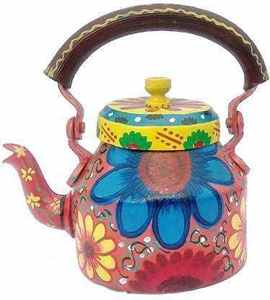 Tetera de Acero Inoxidable de Diseño Antiguo Pintada a Mano, Ecológica, Tradicional, Color Personalizado, Decorativa y Hermosa - Product Image 1