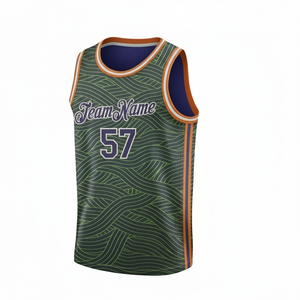 Uniformes de Baloncesto Personalizados al por Mayor para Clubes |   Uniforme de Equipo Unisex sin Mangas |   Ropa Deportiva de Secado Rápido con el Último Diseño - Product Image 2