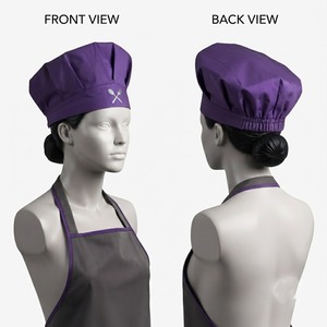 Gorras de Chef OEM de Alta Calidad a Precio de Fábrica al por Mayor / Gorras Unisex Impermeables con Cierre a Presión para Restaurante y Bar Blackhardson - Product Image 1