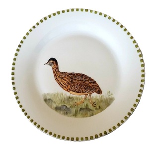 Nouveauté : Plateau en métal émaillé, magnifiquement fait main, décoration d'intérieur avec motif d'oiseaux et d'arbres imprimés, design Art Déco - Product Image 4