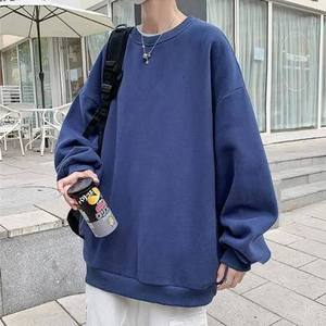 เสื้อสเวตเชิ้ตผู้ชายเนื้อผ้านุ่มทรงโอเวอร์ไซส์ไหล่ตกทรงปกติ สไตล์เคป๊อป แฟชั่นทันสมัย คุณภาพสูง ลายดิจิตอลสำหรับฤดูใบไม้ร่วง - Product Image 1