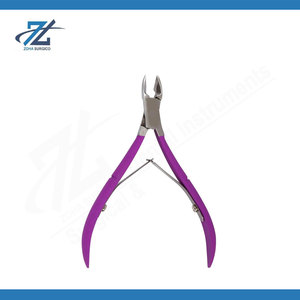 Extra Fine Cuticle Clipper Stainless Steel Rounded Blades Wide Jaw Opening Professional <b>Nail</b> Care Manicure <b>Tool</b> Made in Pakistan - Product Image 2