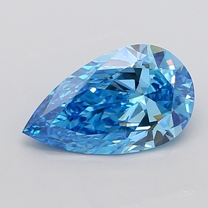 Diamant Royal de 2,92 carats, taille poire, bleu vif fantaisie, certifié VS2, idéal pour les bijoux de fiançailles de luxe, prestige - Product Image 3