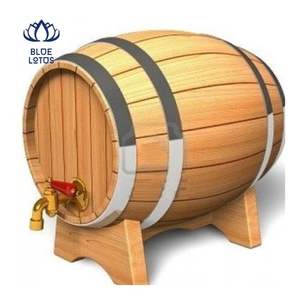 Barril de Vino de Madera de Calidad Superior, Barril de Madera Maciza para Almacenamiento de Vino y Exhibición Decorativa en Bares - Product Image 2