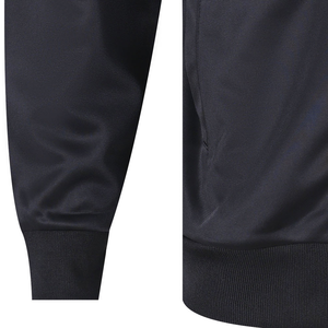 Men's Black <b>Red</b> White Color Block Tracksuit Set Full Zip Sporty Style Autumn Wear Regular Fit Polyester Material Side Pockets - Product Image 3