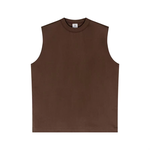Débardeur en coton personnalisé pour homme, sans manches, pour la gym, le fitness, la musculation, vente en gros OEM - Product Image 3