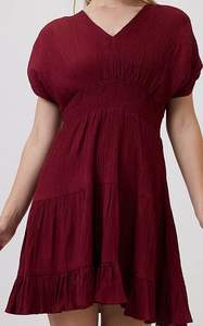 Robe midi moderne pour femme, en georgette, à ourlet évasé, imprimé floral artisanal, coupe ample, style plage, sexy, tendance été, vente en gros - Product Image 5