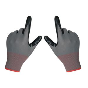 Gants de sécurité sans poudre anti-impact en polyester, nylon et NBR avec paume enduite, fabriqués au Vietnam, avec poignet tricoté élastique et surface lisse - Product Image 2