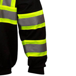Custom Reversible Hi Vis Winter <b>Jacket</b> Quilted <b>Reflective</b> Safety Polyester Workwear for Road Construction High Plus Size Printed - Product Image 2