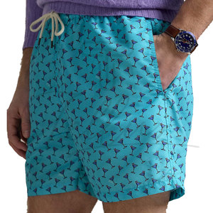Shorts de Playa Ligeros para Hombre al por Mayor, Diseño Casual Oversize Ecológico con Contraste de Color, Shorts de Baño para Hombre - Product Image 5