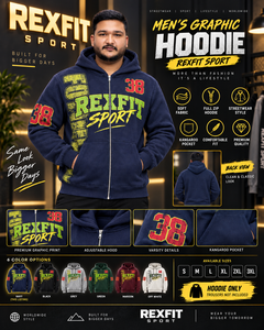 <b>Men's</b> <b>Navy</b> Full Zip Hoodie Varsity Number Winter Heavyweight <b>Fleece</b> Streetwear Jacket OEM Service Casual Apparel - Product Image 6
