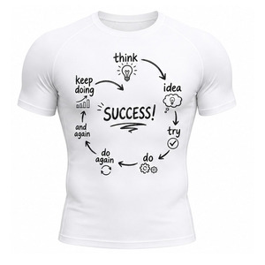 เสื้อยืดคอมเพรสชั่นผู้ชาย ขายส่ง แห้งเร็ว ยืดหยุ่น เหมาะสำหรับออกกำลังกาย ฟิตเนส กีฬา วิ่ง เทรนนิ่ง ชุดเบสเลเยอร์ รับผลิตตามแบบ OEM - Product Image 1