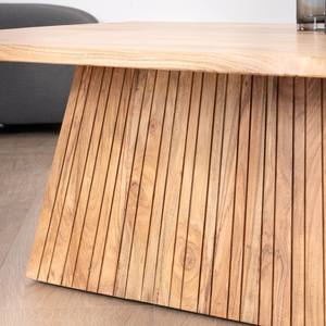 Mesa de centro Vandana Golden Field de diseño en madera de acacia con base central tipo pedestal - Product Image 4