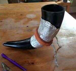 Rustic Horn Candle <b>Stand</b> - Product Image 3