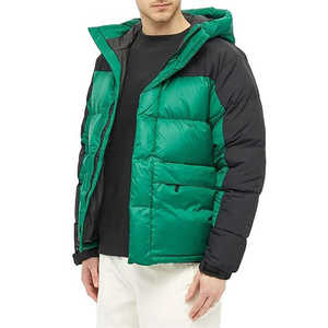 Chaqueta de lona ligera informal de invierno para hombre, con capucha, delgada, transpirable, con impresión personalizada OEM - Product Image 1