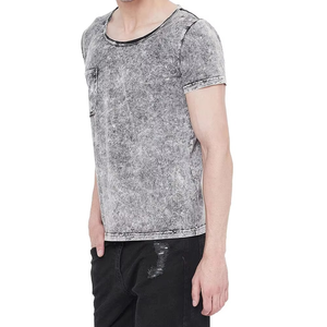 เสื้อยืดผู้หญิงสไตล์ลำลอง ย้อมสีแบบแอซิดวอช เนื้อผ้าหนา คุณภาพสูง ผ้าฝ้าย 100% เสื้อยืดย้อมสีแบบแอซิดวอช - Product Image 5