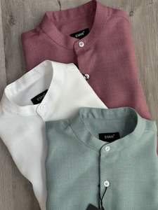 Camisa Casual para Hombre, Manga Larga, Cierre de Botones, Ligera, Transpirable, Estilo Lino y Algodón, para Verano - Product Image 3