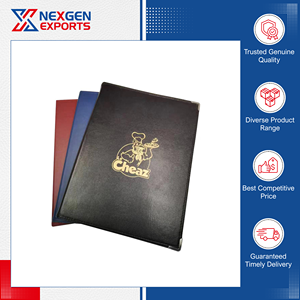 Disponible en Stock, Cubierta de Menú Personalizable de Cuero PU Magnético Ecológico de Calidad Excepcional para Uso en Restaurantes, de Reputación - Product Image 5