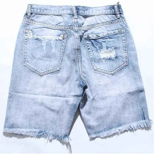 Shorts en jean sportifs et écologiques pour hommes – Design classique, tissu Spandex/Polyester, décontracté, tendance, taille mi-haute, imperméable et respirant - Product Image 2