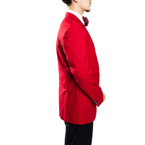 Blazer Premium Unisex de Dos Caras con Cierre de Cremallera, Rojo y Blanco, para Bodas, Fiestas, Novios, Abrigo Formal Ligero, Venta al Por Mayor OEM - Product Image 2