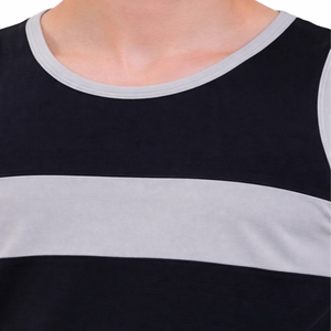 Débardeur Sportif Homme Sans Manches en Coton Respirant à Design Unique avec Panneaux Contrastants – Idéal pour la Gym, l'Entraînement et les Loisirs - Product Image 4