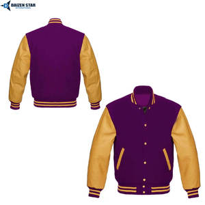 Chaqueta Universitaria Personalizada Estilo Streetwear con Botones al Frente, Fabricante OEM ODM - Product Image 6