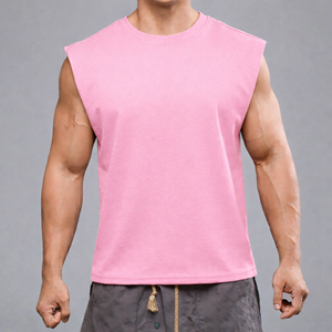 Chaleco Deportivo Personalizado sin Mangas de Algodón de Secado Rápido para Hombre, Estilo Urbano - Product Image 5