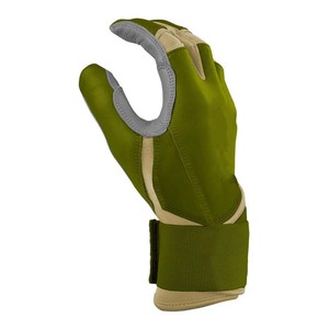Gants de frappe en cuir vert rembourrés à enfiler unisexe pour adulte, en tissu tricoté, ambidextres, fermeture auto-agrippante gauche - Product Image 2