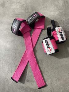 สายรัดข้อมือนีโอพรีนยืดหยุ่นพร้อมสายรัดยกน้ำหนักรูปเลข 8 - ชุดอุปกรณ์ออกกำลังกายน้ำหนักเบาป้องกันการลื่น - Product Image 2