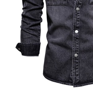 Veste en jean légère pour homme, best-seller, tendance, prix de gros, avec logo et couleurs personnalisables - Product Image 2