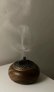 Quemador de Incienso Moderno de Madera, Soporte para Carbón de Bakhoor Árabe, Quemador Decorativo de Fragancia para el Hogar - Product Image 3