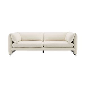 Divano Jaeda in Bouclé Beige per Soggiorno, Comodo ed Elegante - Product Image 4