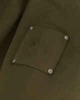 Sweat-shirt à capuche zippé vert olive pour homme, coupe classique, couleur unie, en molleton bouclette 100% coton, anti-rétrécissement, personnalisable OEM ODM
