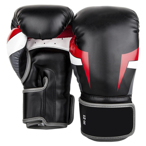 Gants de boxe en cuir de qualité supérieure, matériau PU, sangle de poignet réglable, design respirant, construction légère pour l'entraînement - Product Image 6