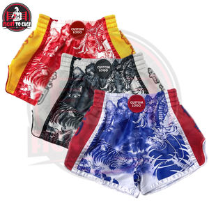 Pantalones Cortos de Muay Thai Estampados para Boxeo y Artes Marciales, 100% Poliéster, Impresión por Sublimación, Personalizados, Elásticos y Ligeros - Product Image 5