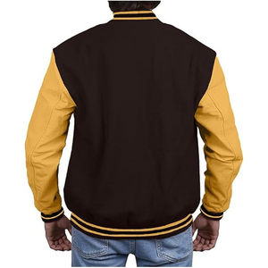 <b>Long</b> Sleeve Baseball Letterman Design New Design Solid Letterman Winter <b>Men</b> <b>Jacket</b> Good Quality Hot Selling <b>Men</b> Varsity <b>Jacket</b> - Product Image 3