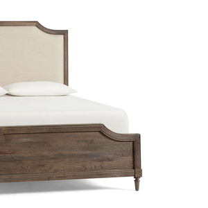 Cama Queen Tradicional con Cabecera Tapizada, Estructura de Madera Sólida, Diseño Suave - Product Image 6
