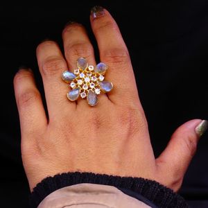 Anillo de Cóctel Vintage con Amatista de Corte Ovalado, Plata 925, Baño de Rodio Negro, Engaste en Bisel, Unisex, para Uso Diario - Product Image 6