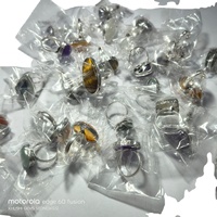 Bagues en argent plaqué de haute qualité au design unique et multi-styles, avec pierres naturelles d'agate, certifiées, tendance et élégantes, emballées dans une boîte, bijoux KHUSHI
