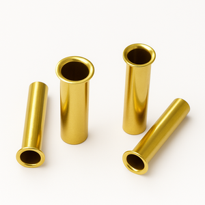 Rivets en laiton pour tubes et tuyaux, tête plate, finition brillante, attaches pour assemblage métallique - Product Image 1