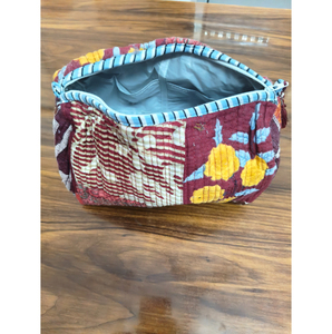 Bohemian Textile Eco-Friendly Durable Cosmetic Bag Cover Closure Multi-Function Geometric Patterned Pouch Gift for Her - Product Image 1
