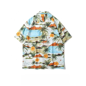 <b>Men's</b> Casual Hawaiian Quick Dry <b>Beach</b> <b>Shirts</b> Breathable Polyester Hawaiian Print <b>Shirt</b> - Product Image 3