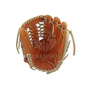 Gants de baseball pour adultes avec paume en cuir souple, coutures robustes et sangle de poignet réglable pour l'entraînement au baseball en plein air - Product Image 4