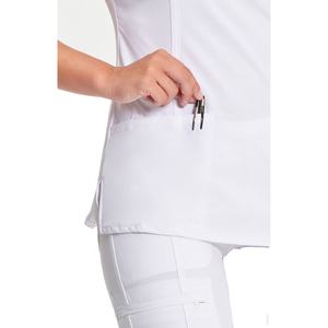 Haut de blouse d'infirmière pour femme, uniforme médical, chemise douce et confortable pour le personnel de santé, personnalisable, OEM, marque privée, fournisseur d'usine - Product Image 6