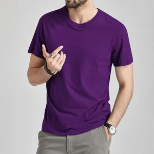 Men Custom Made 100% Cotton Slim Fit Short Sleeve T-<b>Shirt</b> for Wholesale Private Label Bulk Plain Solid Eco-Friendly Premium - Product Image 3